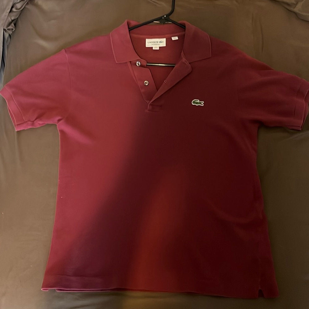 Lacoste Classic Polo Size 2 Bordeaux